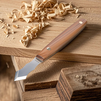 1pc Long Neck Marking Knife Carbon Steel Blade with Solid Wood Handle Premium Woodworking Tool for Marking Scribing and Carving