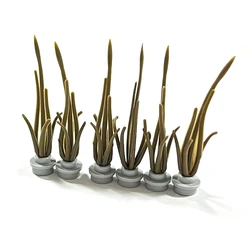 MOC Building Block Assembly Landscaping Accessories Soft Gum Grass Grassland Weed Scene DIY Toy Parts 20pcs/Lot