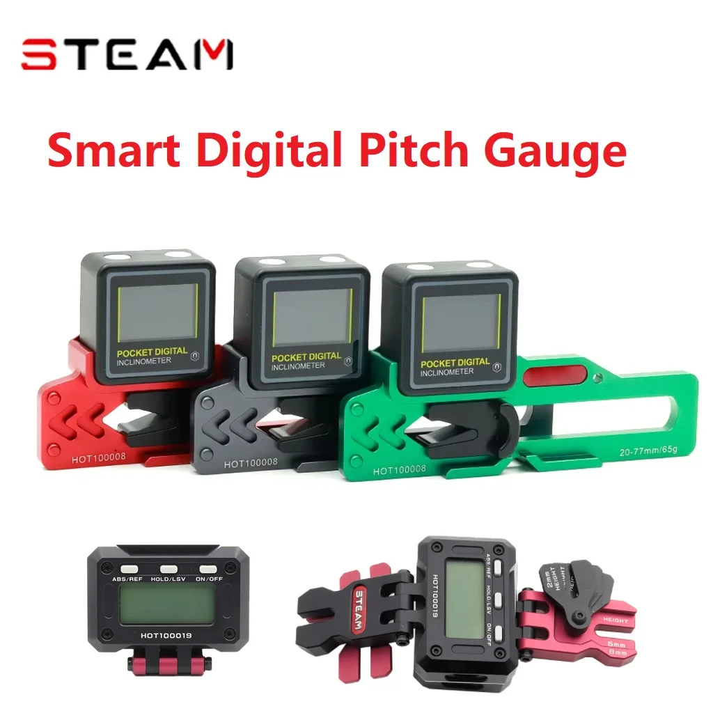 Steam Rechargeable Helicopter Pitch  Smart Digital Pitch Gauge/ Pitch Measuring Instrument Ruler for  200- 900 RC Helicopter