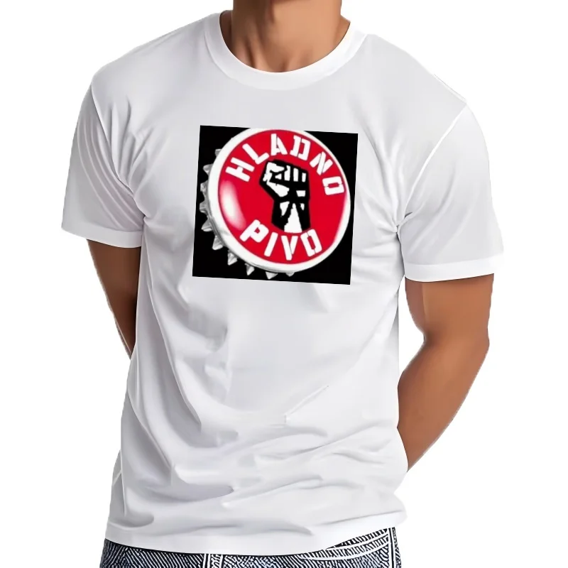Camiseta Hladno Pivo pour hommes, grand et grand, gráfico et microscopique