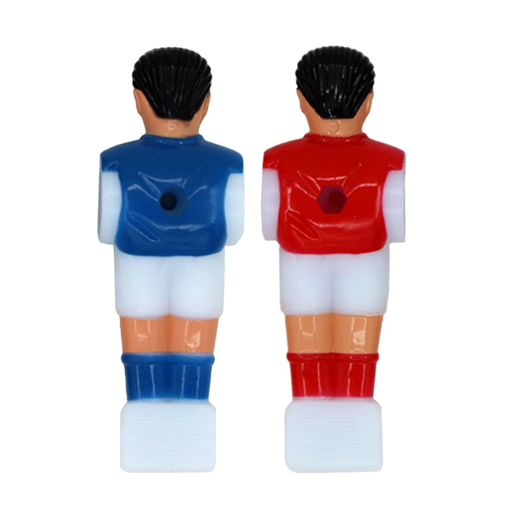

9Pcs Table Football Men Player Set Plastic Soccer Player Replacement for Standard Rod Foosball Tournament Style Easy Install Red