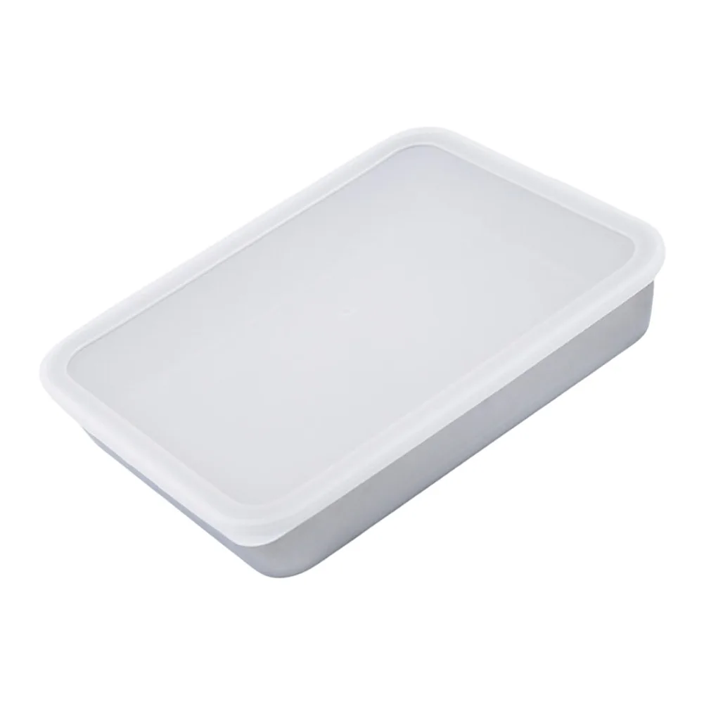 

Stainless Steel Deep Tray for Baking Serving and Storing Food at Home and For Hotel with Lid Small Medium Large