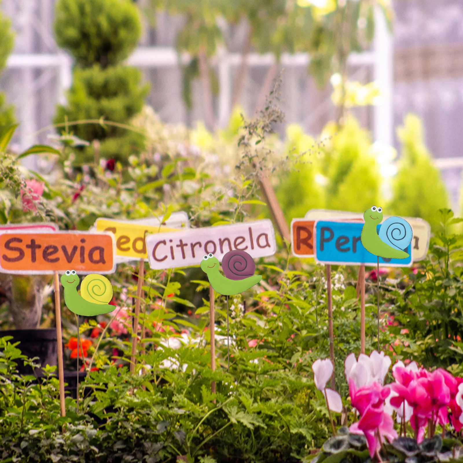 

3Pcs Colorful Snail Flower Stakes Yellow Purple Blue Garden Yard Decorations Outdoor Courtyard Lawn Ornaments Artificial Snails