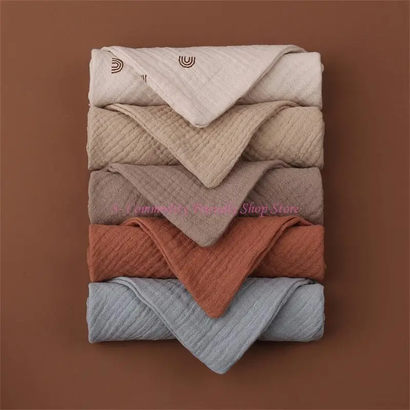 

85AE 10 Pcs Cloth Absorbent Gauze Saliva Towel Bib Bath Towel Burp Cloth