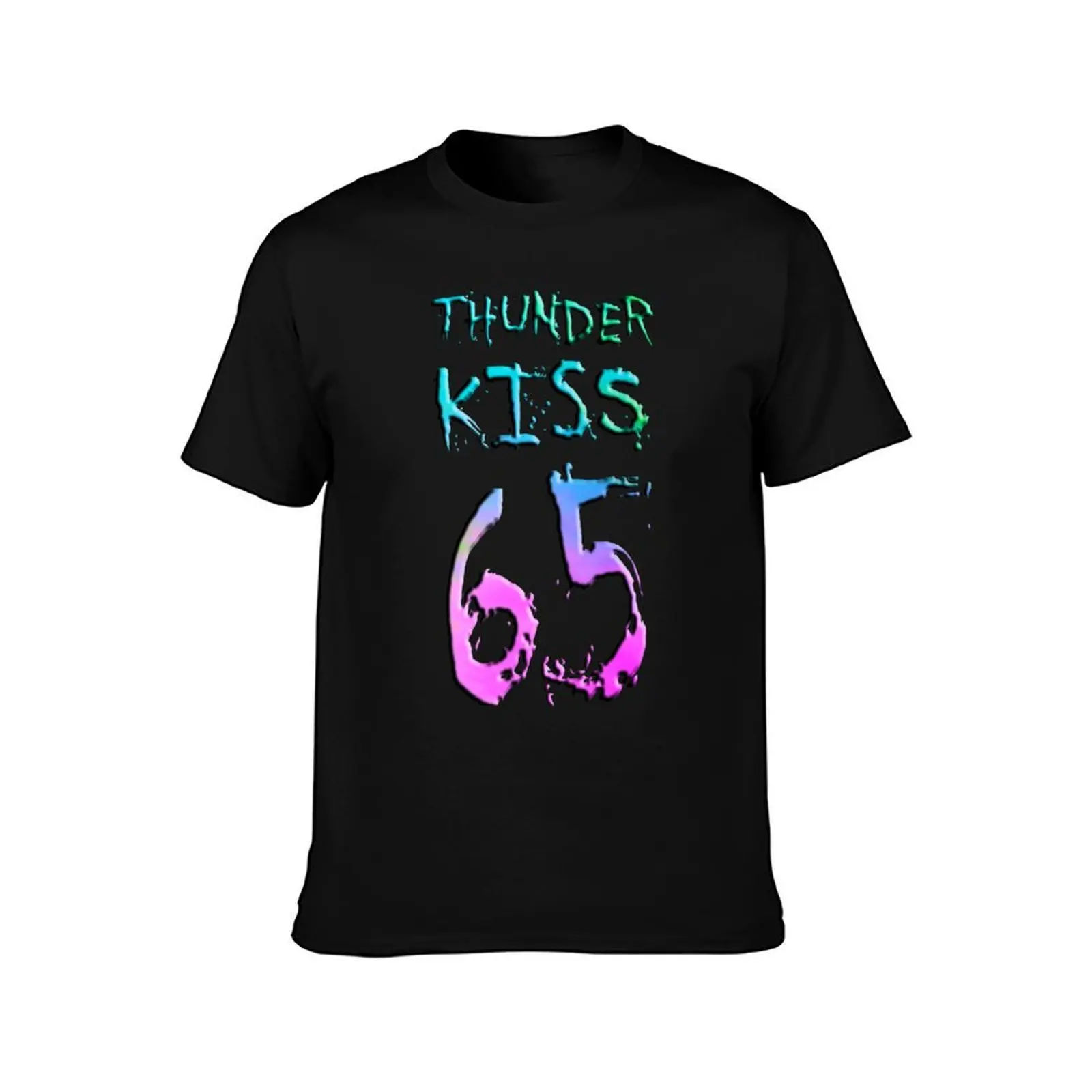 THUNDER KISS 65 T-Shirt Fashion Simple Casual Tee Shirt T-Shirt