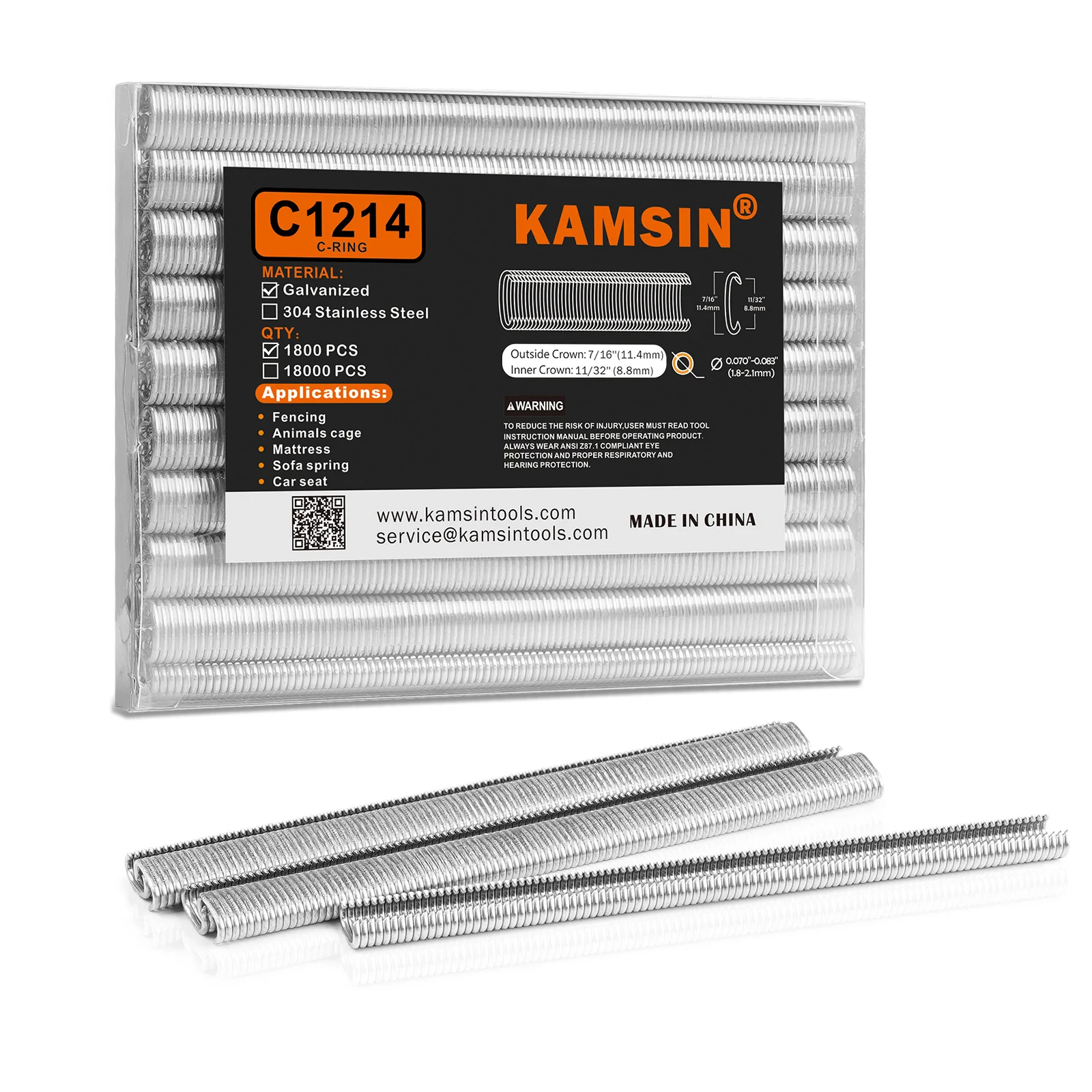 KAMSINK-SC712 Hog Ring Staples 11/32