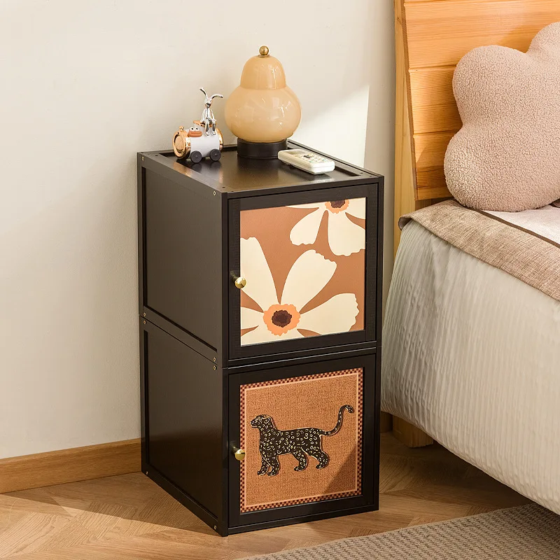 bedside table, home bedroom ultra-narrow storage cabinet, creative bedside table