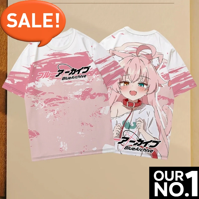 

Popular Role Playing Game Blue Archive Takanashi Hoshino T-shirts 3D Print Men Women Anime Cartoon Tee Harajuku Short Sleeve Top