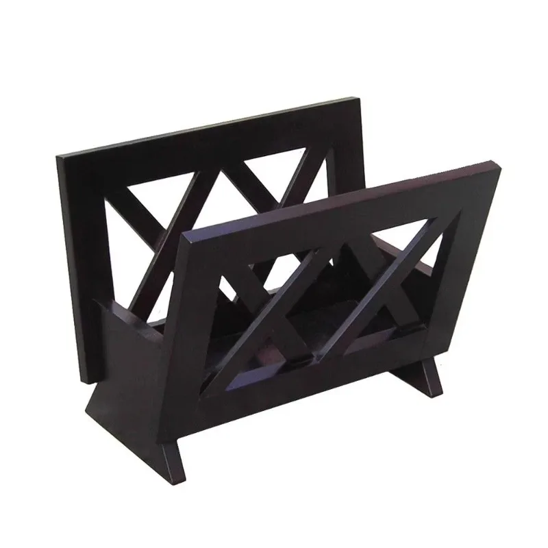 

Contemporary Mahogany Solid Wood Magazine Rack, Modern Furniture Organization Publications