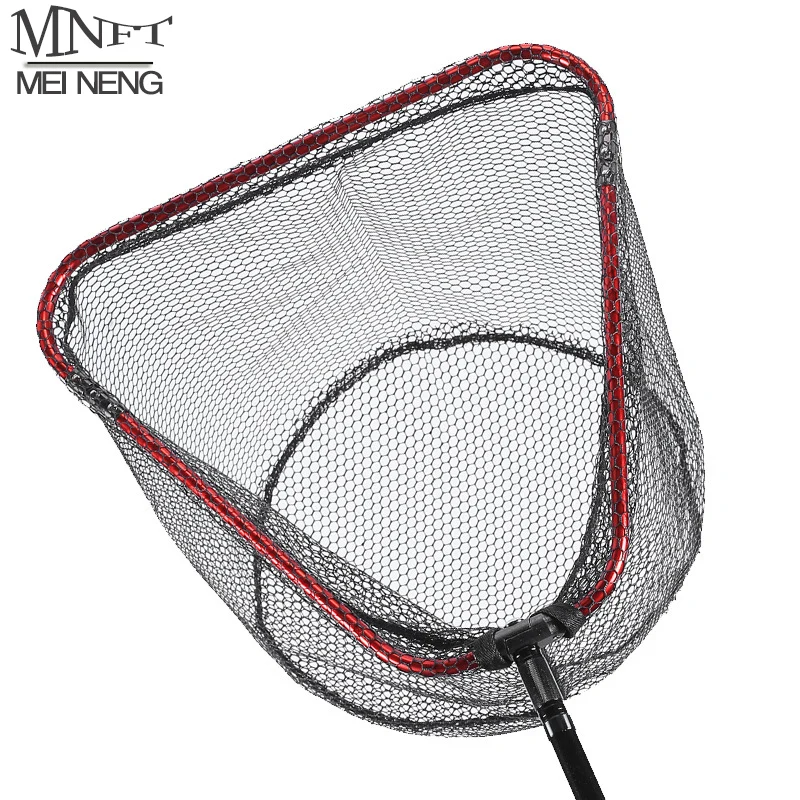 

Aluminum Alloy Rubber Coated Fish Landing Net Foldable Telescopic Sea Fly Fishing Net Floating Fishing Net 40cm/60cm/65cm