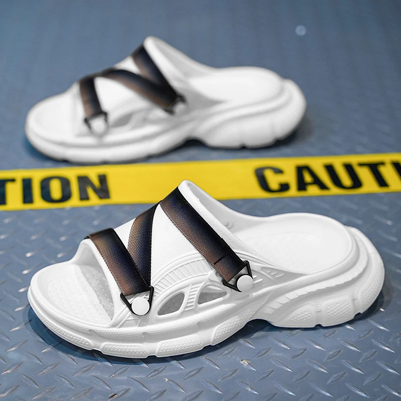 YRZL Summer Men Slippers EVA Soft-soled Platform Slides Mens Sandals Casual Beach Shoes Nons Slip Indoor Outdoor Men Shoes