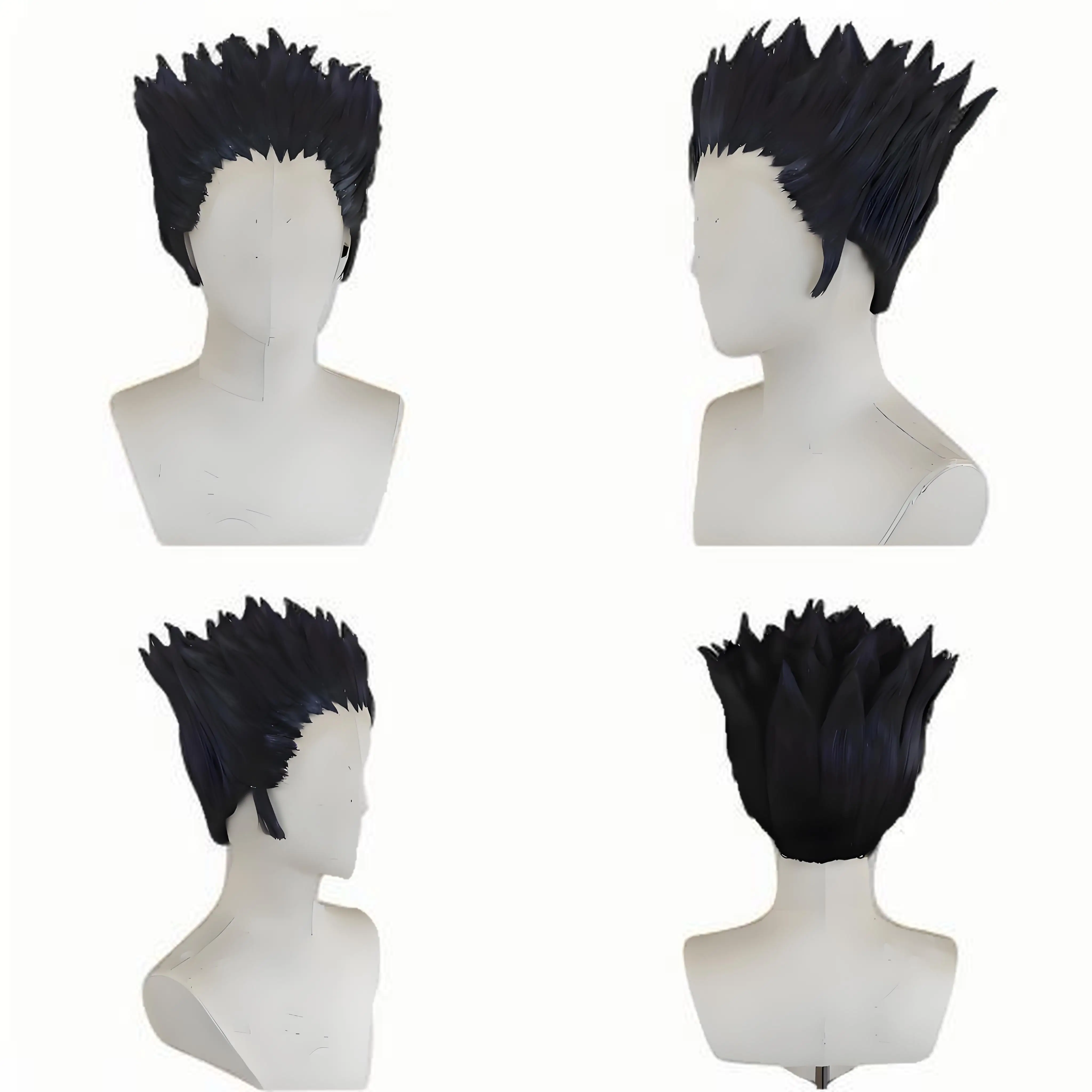 Hunter x Hunter Leorio Paradinight Cosplay Wig Custom Styled Synthetic Short Hair Anime Wig heat resistant fiber party wigs