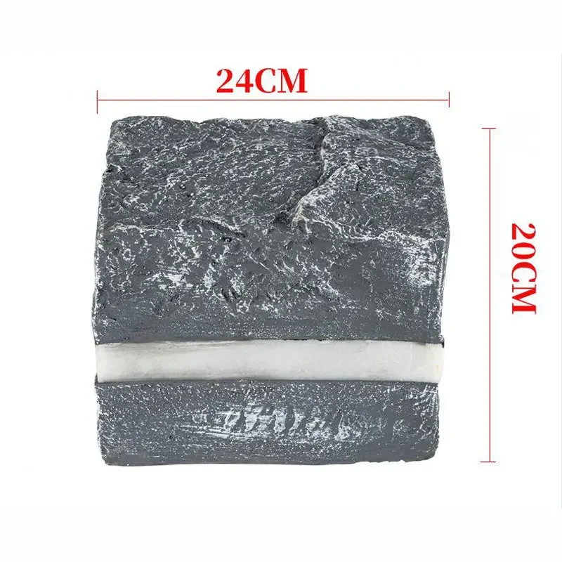 LED Simulation Square Stone Lawn Lamp Villa Garden Courtyard Landscape Grass Light Outdoor Decorative Lighting
