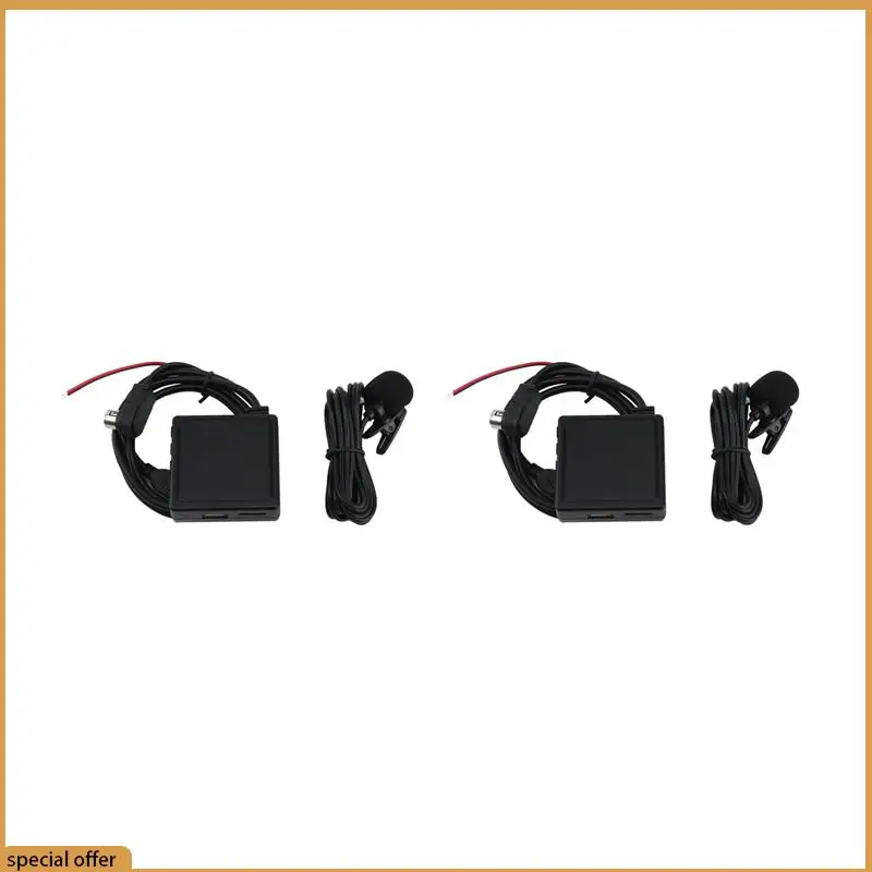 

A68Z 2X Bluetooth AUX USB Cable Adapter Audio MIC For Alpine Ai-NET JVC KS-U58 PD100 U57