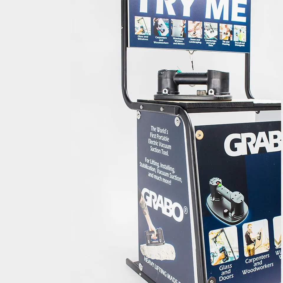 GRABO Display stand for in-store display