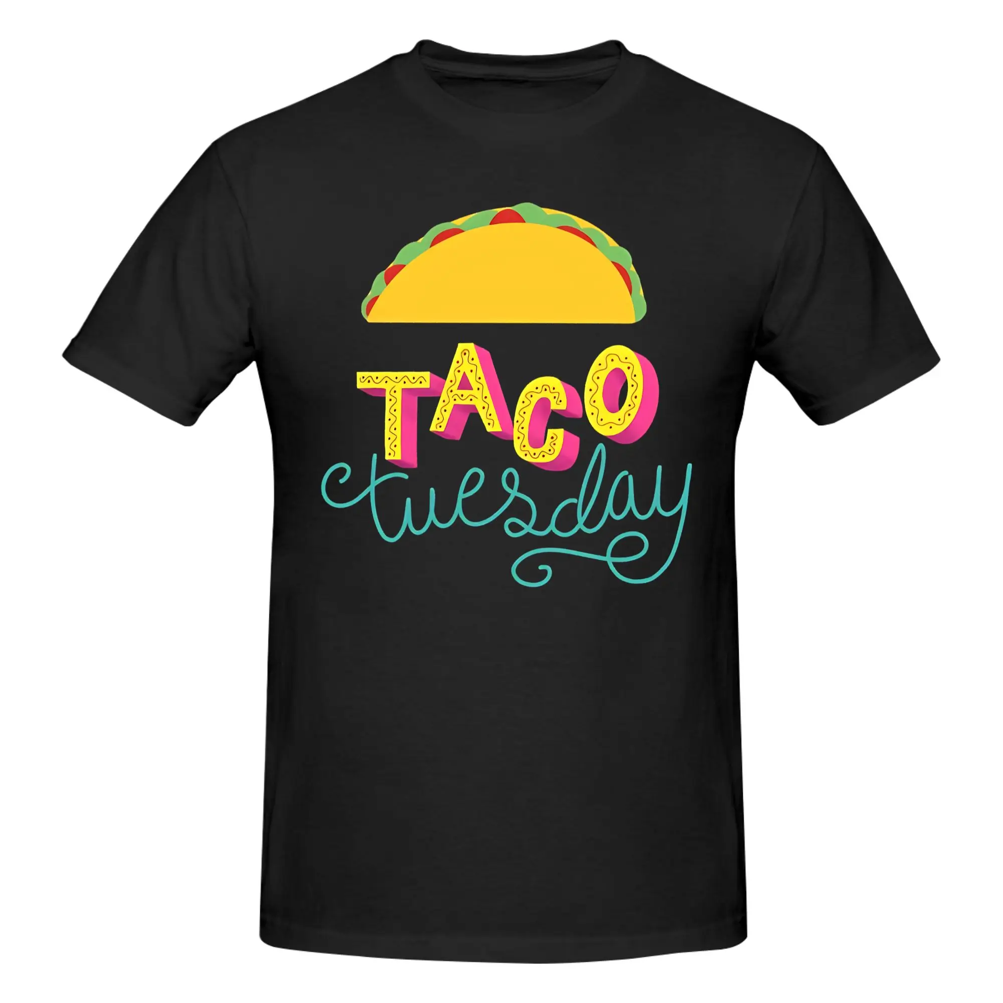 1 Piece Taco Tuesday Funny Graphic 100% Cotton T-Shirt Funny Cinco De Mayo  Taco Lover Tops Tees For Men