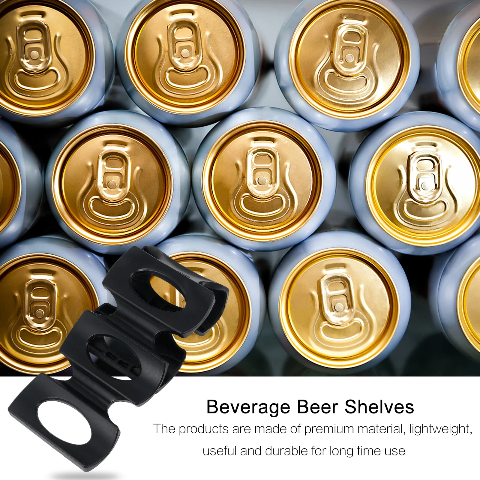 

2pcs Silicone Refrigerator Storage Mat For Beer Bottles Wine Cans Organizer Rack Home Garage Basement Beverage Holder Fridge