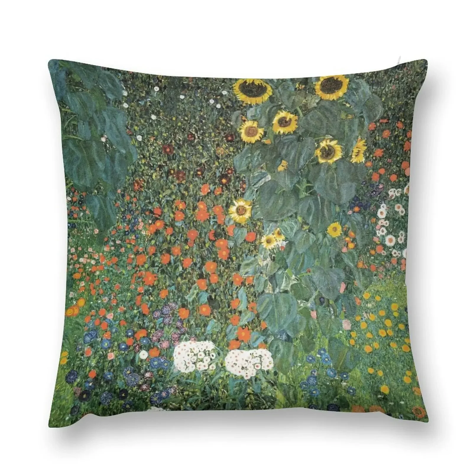 Gustav Klimt - The Sunflower Throw Pillow Christmas Covers luxury throw pillow covers pillow