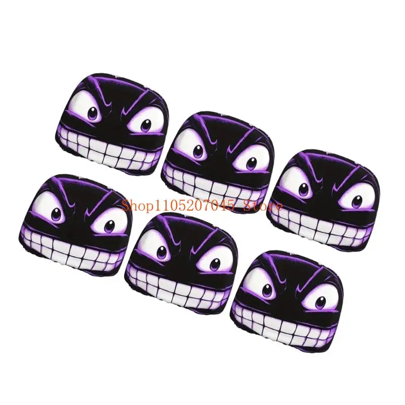 37cd Comical Car Accessories Polyester Headrest Covers Scratch Resistant Case
