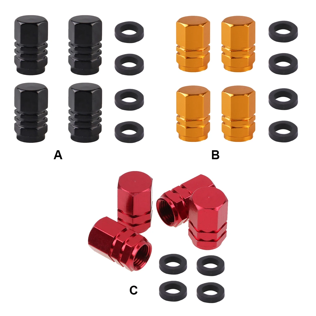 Pack of 4 Wheel Tire Air Valve Stems Automobile Tyre Dust Caps Cover