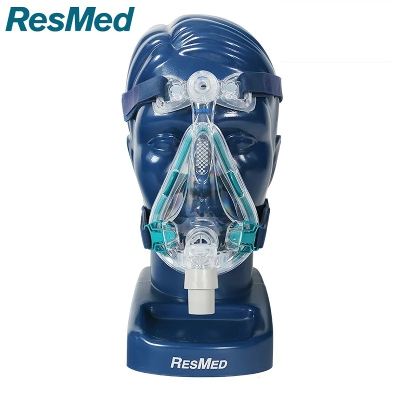 ResMed Mirage Quattro Full face Nasal mask  Contains frame, silicone pad, headband, 2 buckles