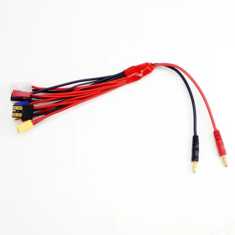 

8 In1 Balance Charging 4.0mm Banana/XT60 to TRX Tamiya XT30 JST EC3 Wire Cable RC Charger Adapter Connector Multifunction for RC