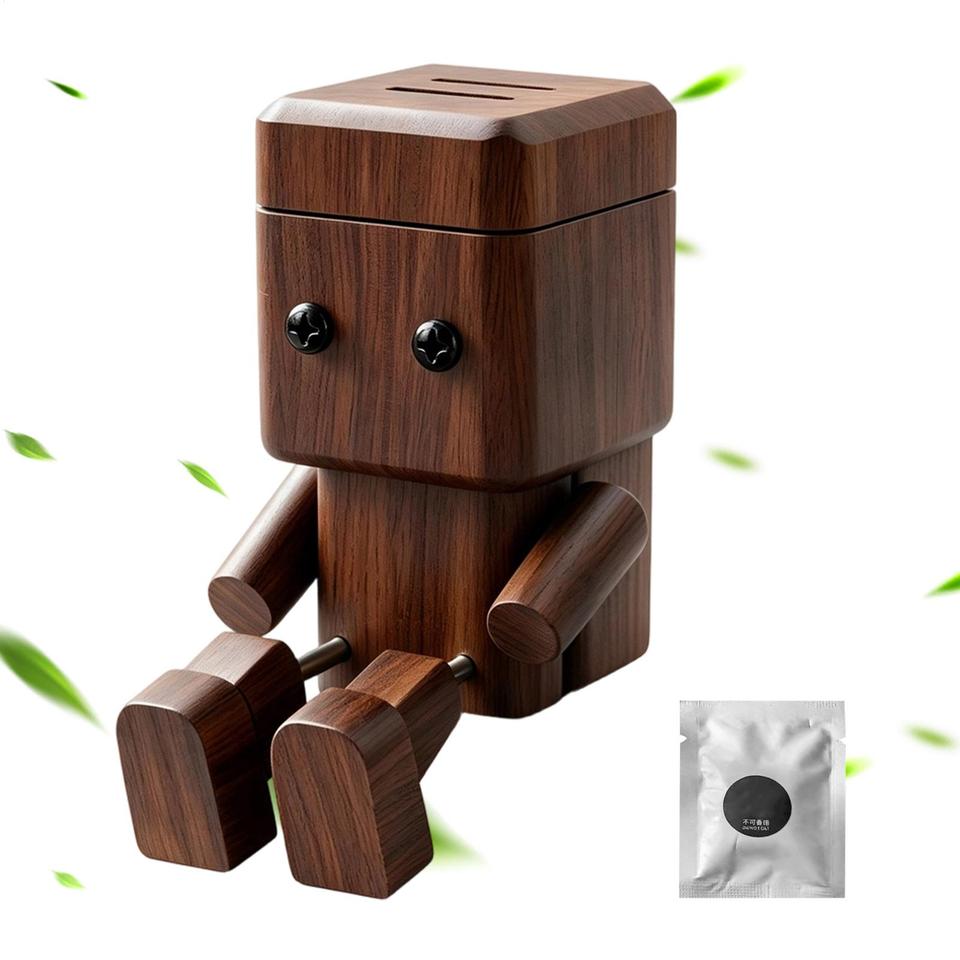 Cartoon Shaking Leg Man Car Air Freshener, Wooden Vent Clip Perfume Diffuser, Cute Aromatherapy for Car Truck Home Living Room