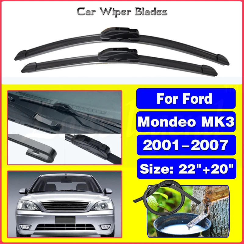 

for Ford Mondeo MK3 2001~2007 2004 2005 2006 Front Windscreen Windshield Wipers Car Wiper Blade Car Accessories