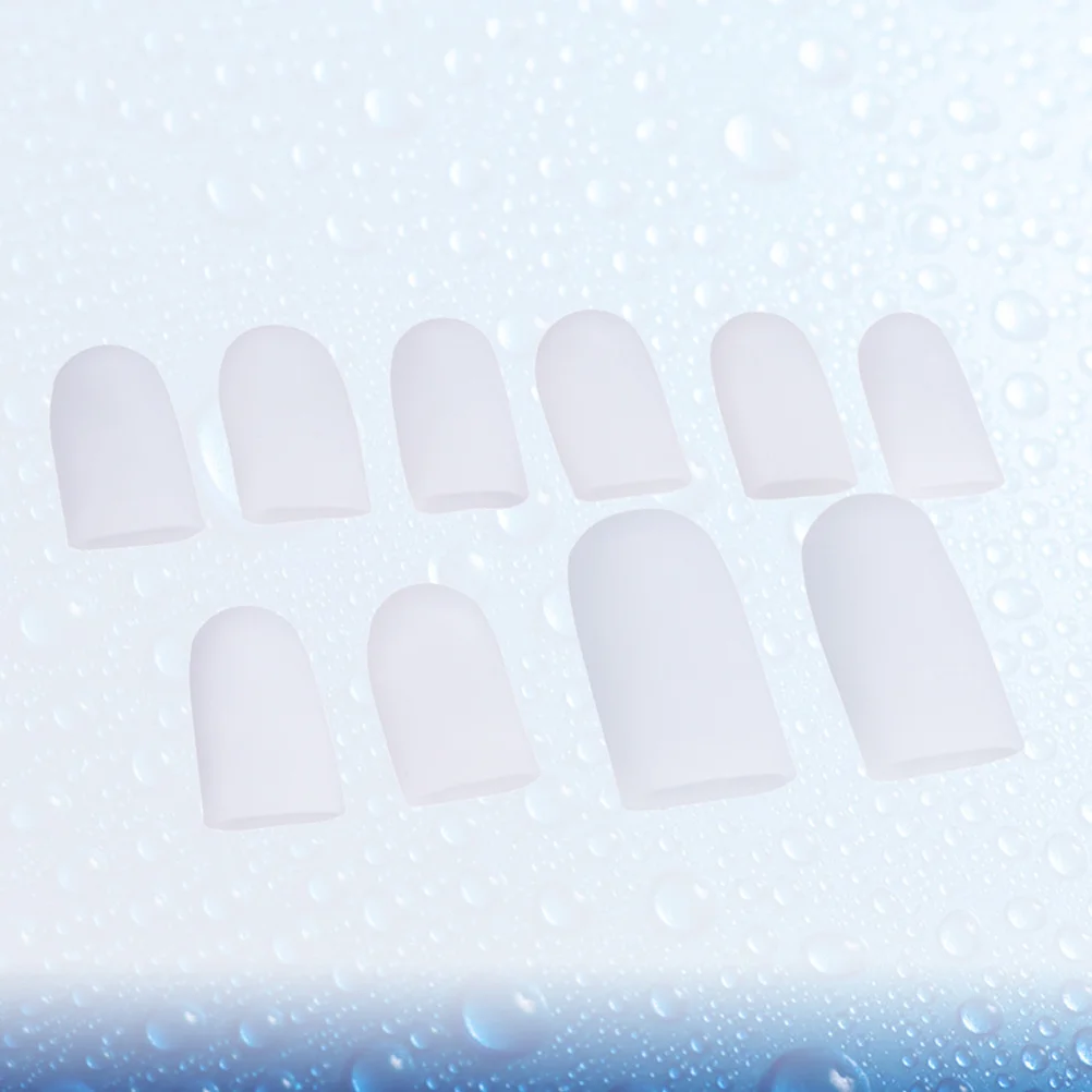 20 قطعة تو الذرة كم هلام السيليكون حماة لينة لتخفيف الآلام ل الذرة بثور الأورام قبعات مريحة تو حماة الذرة #1