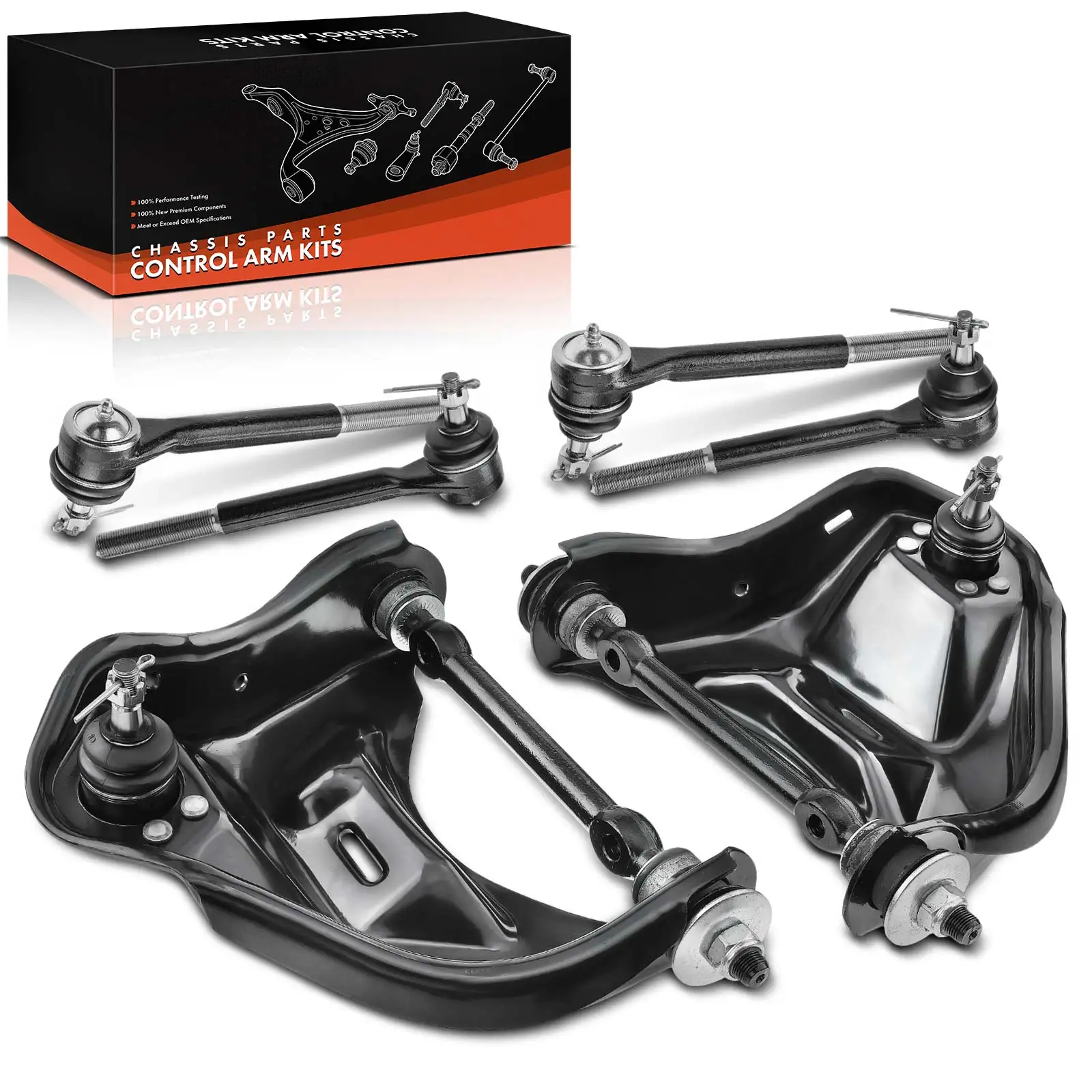 Frankberg 6-delige draagarmset vooras links boven rechts voor Chevrolet Blazer S10 EL Camino Standard Cab Pick-up 14050634