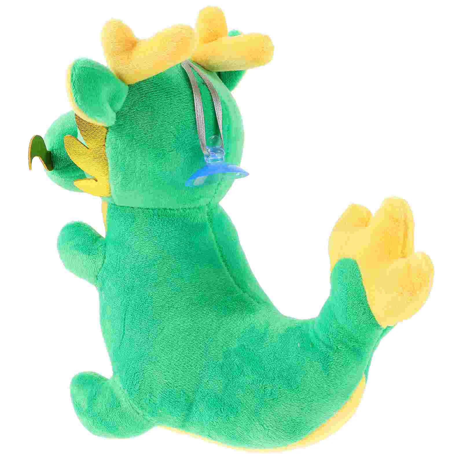 Toy Auspicious Year Dragon 2024 Mascot Model Chinese Style Stuffed Animal Plush Green Small