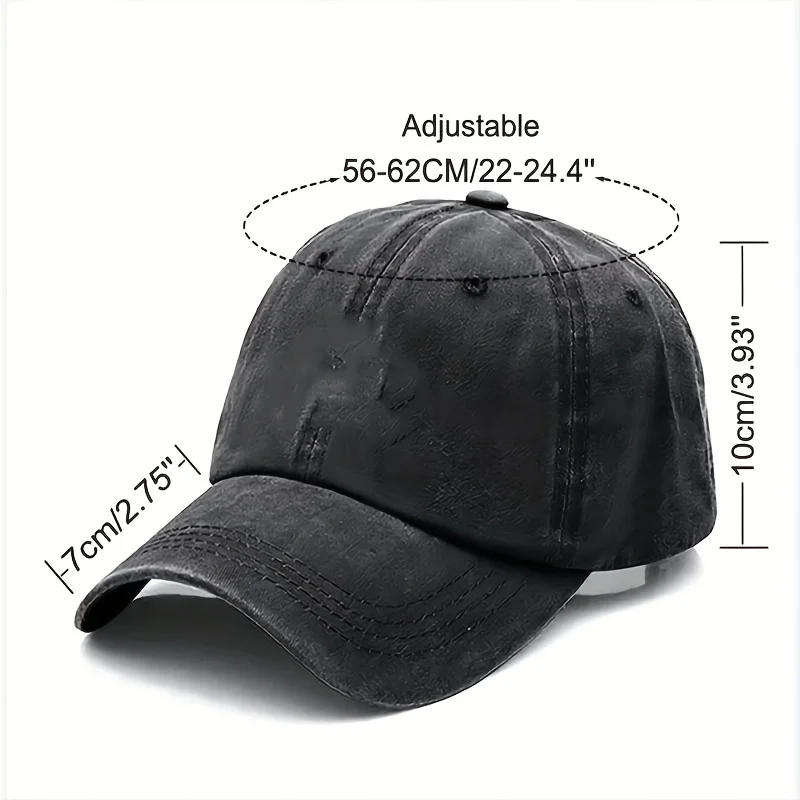 Retro Fire Department Emblem Baseball Cap | Adjustable Fit, Lightweight, Perfect For Outdoor Leisure Activities, Unisex, Multipl