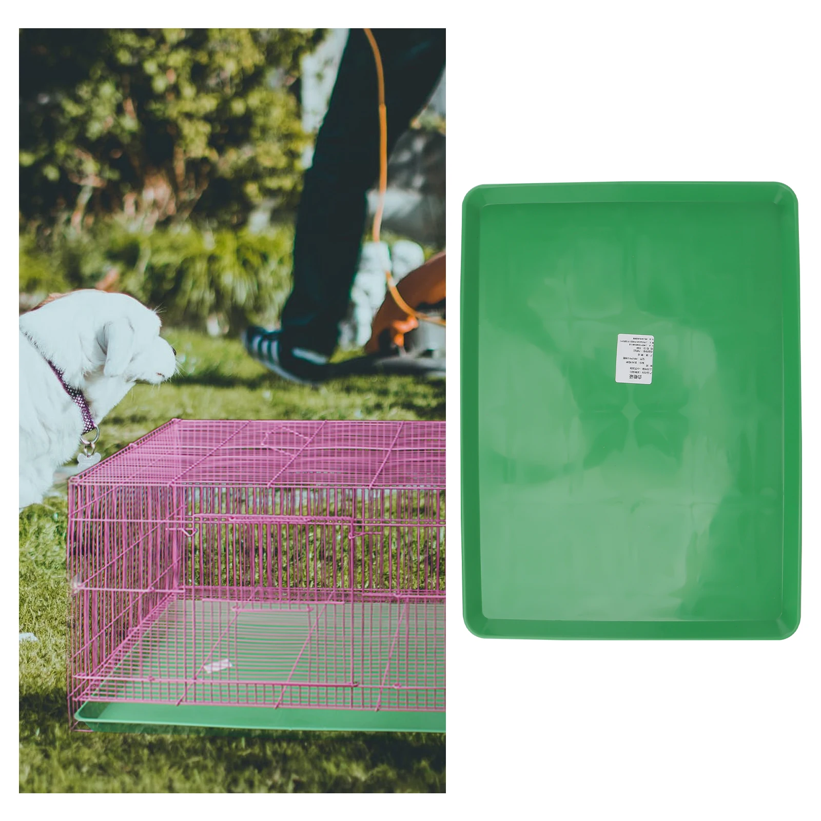 

Durable Leakproof Toilet Bedpan Easy Clean Cage Potty Rabbit Pet Cage Bedpan Poop Tray Dog Crate Accessory Plastic