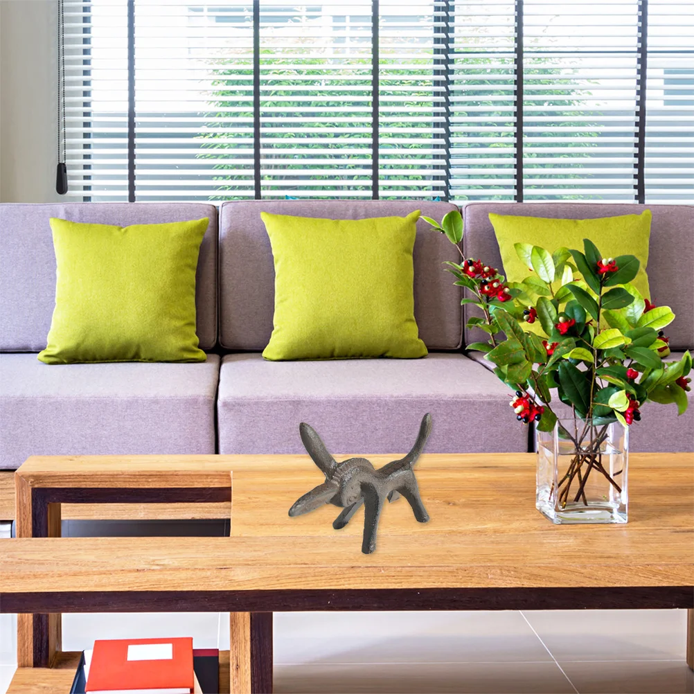 

Sturdy Cast Iron Donkey Statue Long Lasting Home Desktop Holiday Gift Iron Donkey Figurines Cabinet Decoration