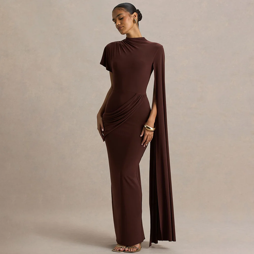 

Faionable для похудения Par Dr 2025 круглый Ne с высокой талией из молочного волокна сексуальное платье для женщин ort Sve Thiened осенняя одежда