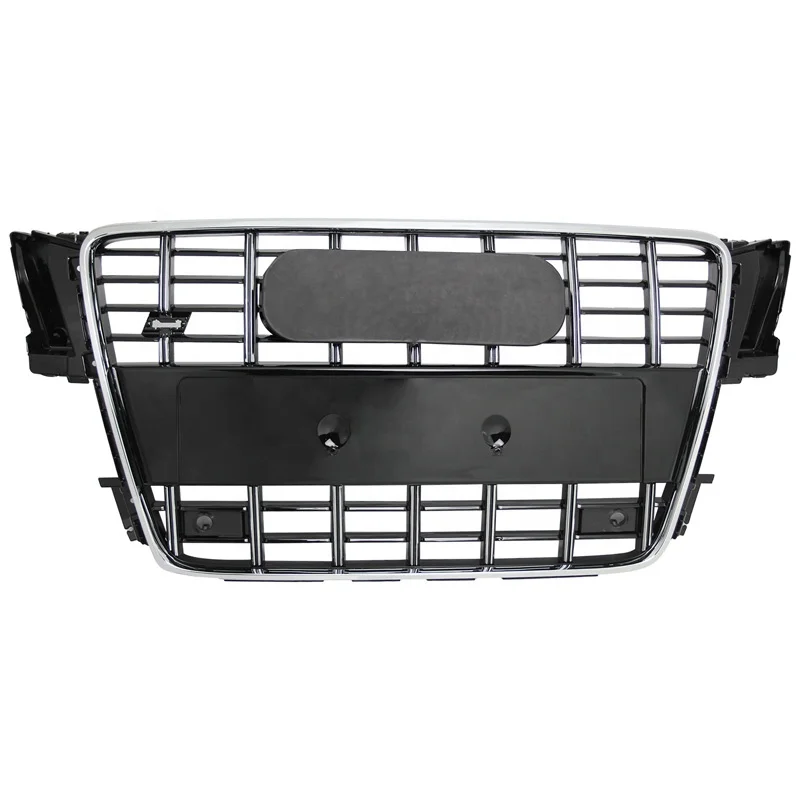 For RS5 Style Front Sport Hex Mesh Honeycomb Hood Grill Gloss Black For Audi A5/S5 B8 2008 2009 2010 2011