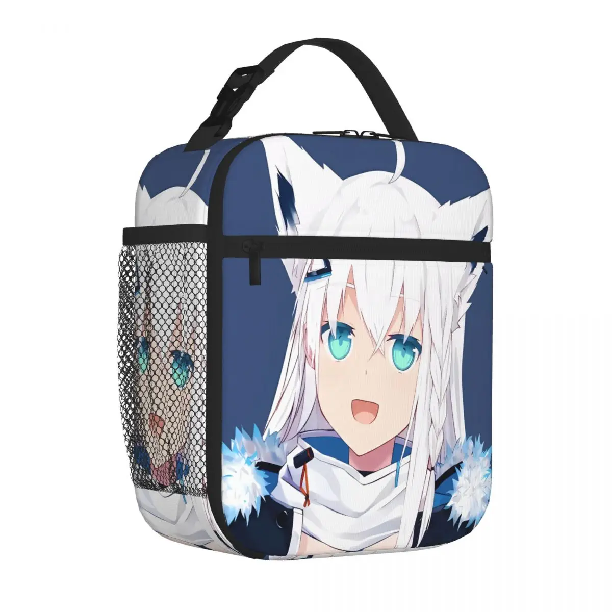 Bestselling Shirakami Fubuki - Hololive Fruit Print Food Cooler Bag Mountain Trip Outdoor Lunch Bag