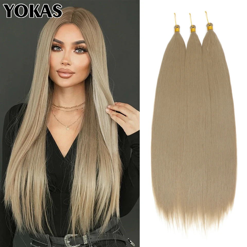 

30Inch Ariel Straight Synthetic Crochet Hair Extensions With High Temperature Fiber For Women Red Purple Braiding Hair Extension