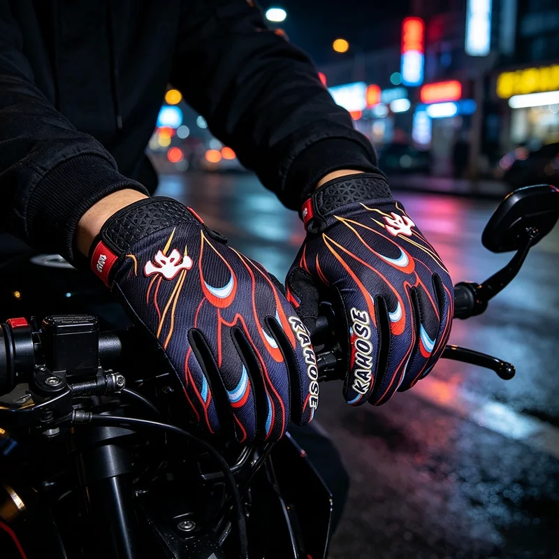 Breathable MX BMX Dirt Biker Cycling Gloves Breathable Mountain Off-Road Moto Cross Bicycle Riding Accessories Equipments