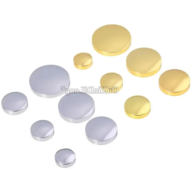 Brand New 100PCS Pure Brass Advertisement Nails Acrylic Glass Mirror Nails Fasteners Screws Decorative Cover Caps