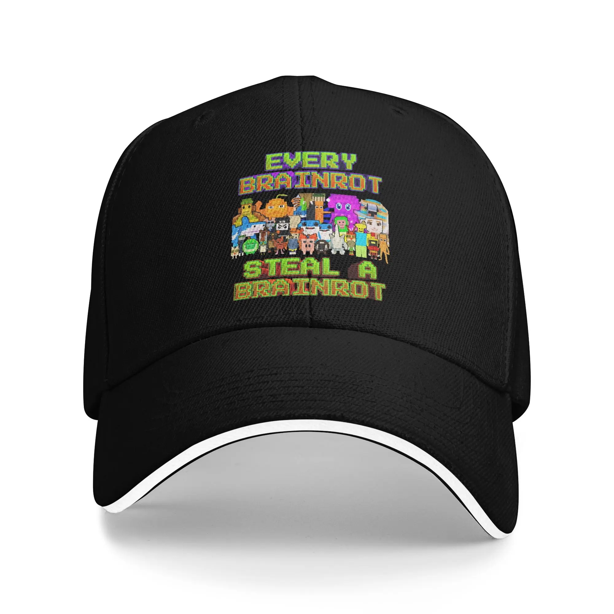 Every Brainrot Steal a Brainrot Game Meme Baseball Caps Fashion  Sandwich Caps Unisex Style Adjustable Sun Hat Outdoor