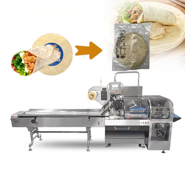 Máquina envasadora de tortillas de maíz y harina Industrial automática, máquina envasadora de tortillas para espaguetis, burrito, pan, cereales