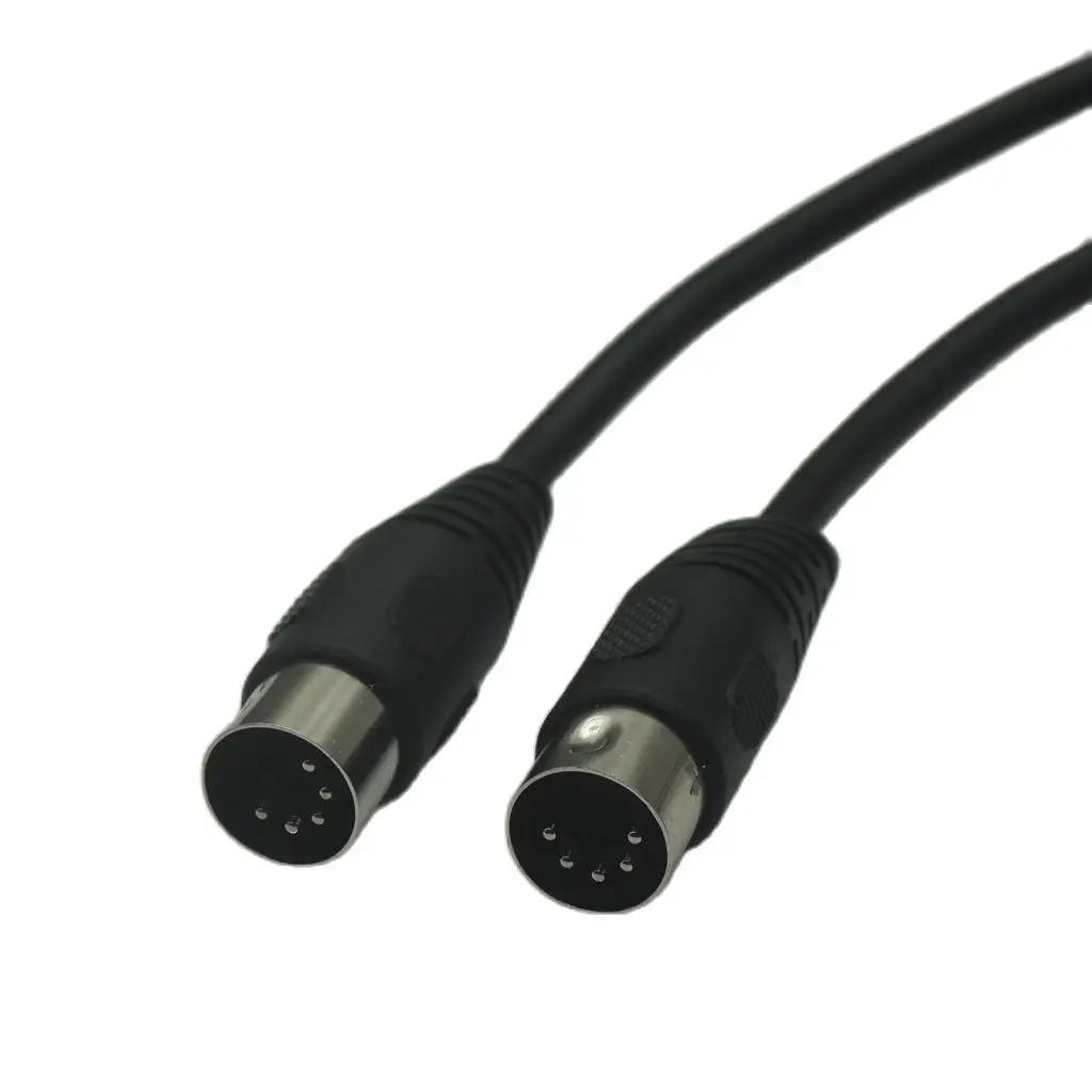 MIDI DIN 5PIN Male to Male MIDI 5 Pin Plug to 5 Pin DIN Audio Extension Male Cable Cord din-5pin M/M Cable Adapter 1m 1.5m 3M 5m