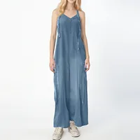 Mono holgado para mujer, elegante mono sin mangas con piernas anchas, múltiples bolsillos, diseño con cuello en V para uso diario informal