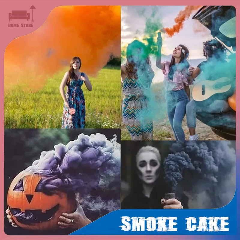 

5pcs 7 Types Color Smoke Bombs Magic Smokes Stage Effect Show Fog Atmosphere Props Party Decor Photography Aid Festive Supplies