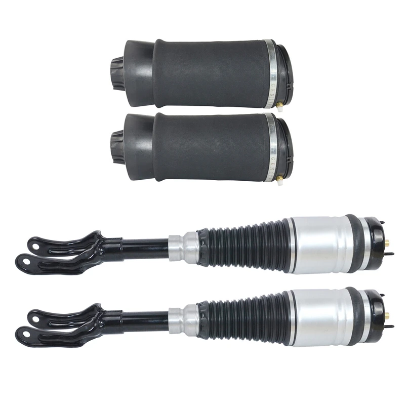 2X Front L&R Air Shock Struts + 2X Rear Air Spring Bags Fit Jeep Grand Cherokee 2011-2015 68029903AE 68029903AC 68059904AD