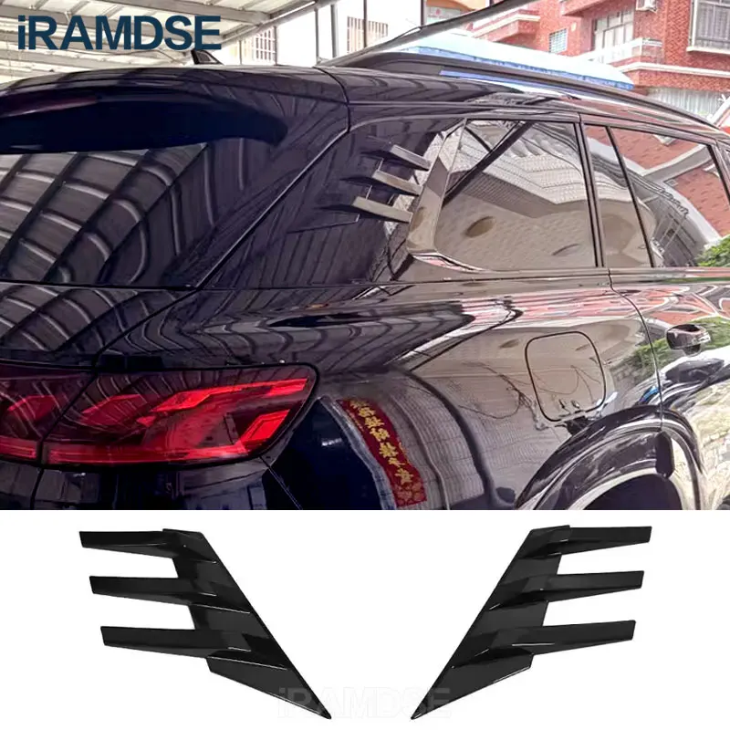 Rear Windshield Side Spoiler for Audi Q6 SQ6 Exterior Decorative C Pillar Rear Wing Carbon Paint Accessories