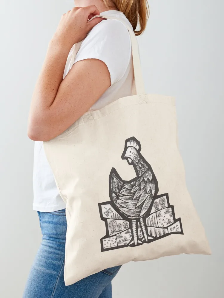 Happy Hen mosaic illustration Tote Bag Cloth bag the tote bag Women's bags