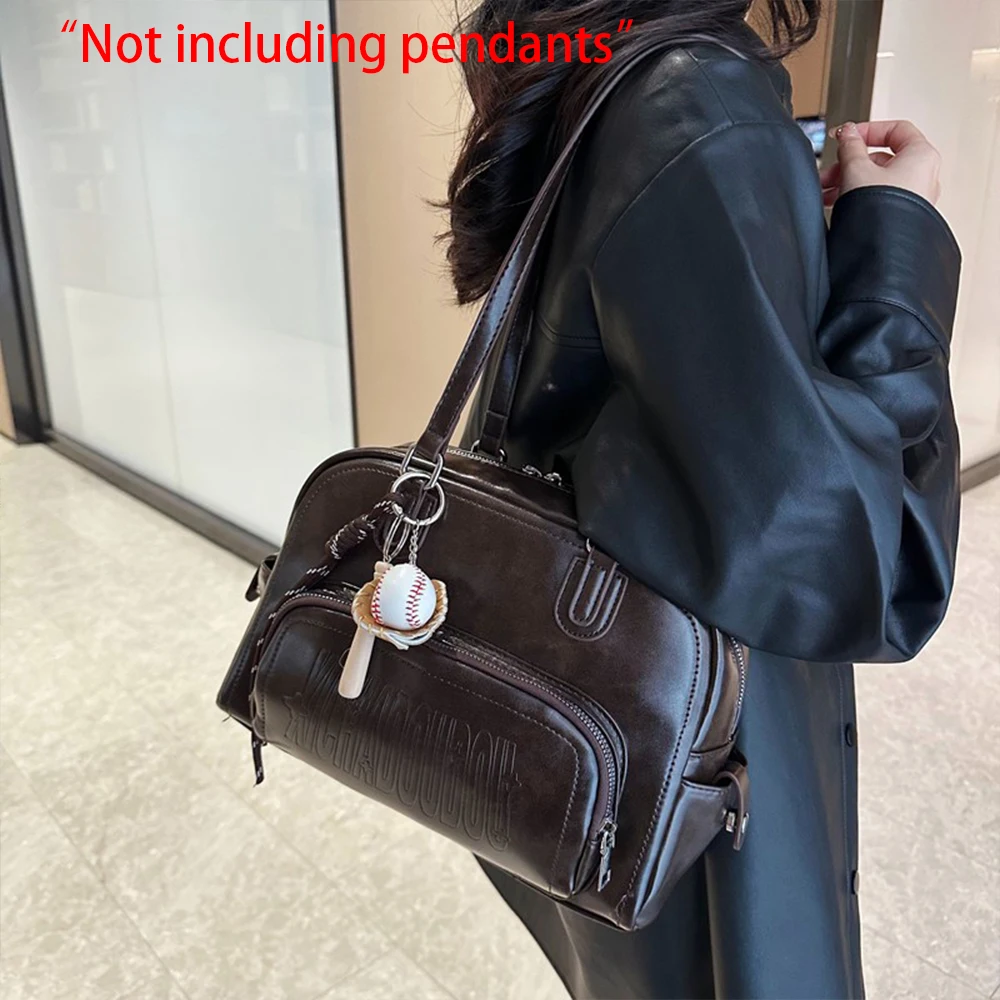 

Autumn/Winter Retro Underarm Bag Women's New Winter Large Capacity Handheld Bowling Bag Versatile Shoulder Bag