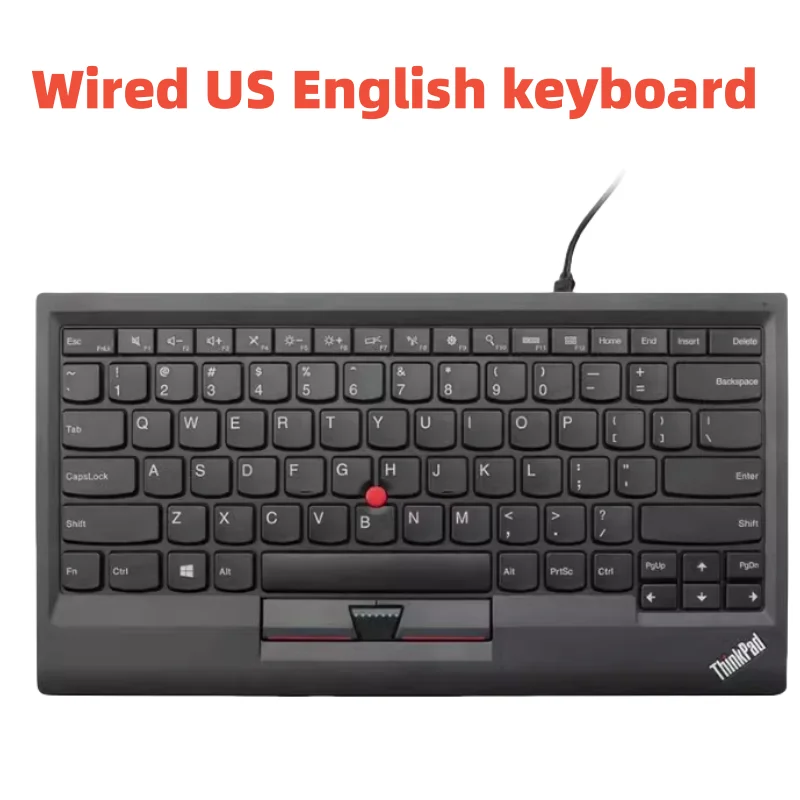 

New Office Keyboard Turkish Italy Netherlands Czech Sweden Finland For Lenovo Thinkpad 0B47190 USB Small Red Dot Wired Keyboard